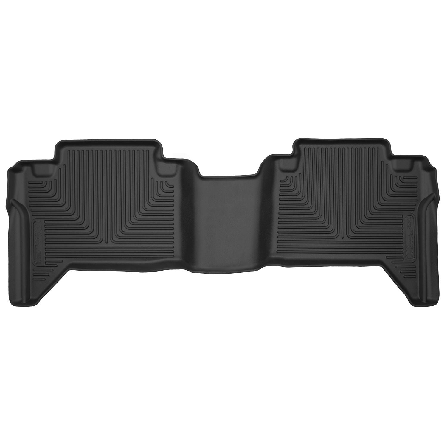 Husky Liners | X-act Contour 2nd Seat Floor Liner For 2005-2023 Tacoma Husky Liners | 53801 in black rubber design.