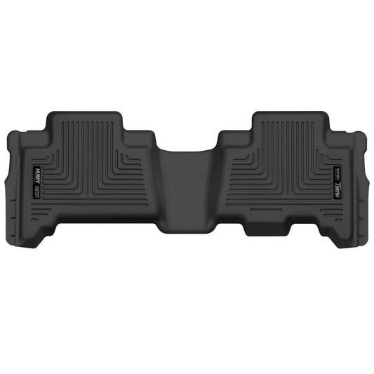 Husky Liners | X-act Contour 2nd Seat Floor Liner For 2013-2024 4Runner/GX460 Husky Liners | 53861, black floor liner.