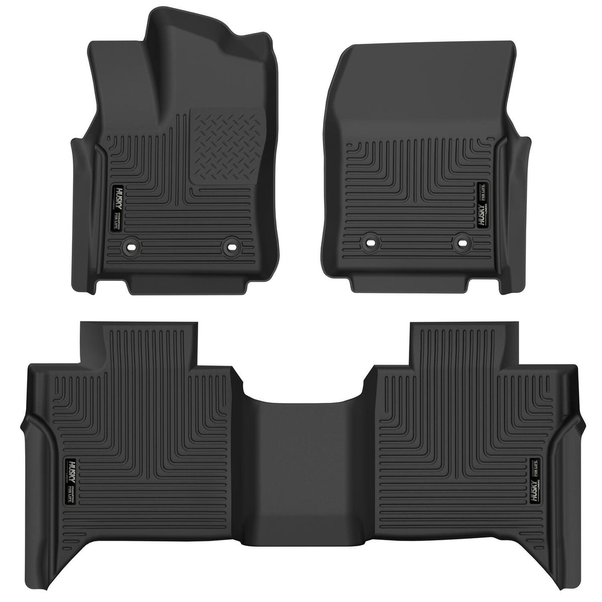 HUSKY LINERS | X-act Contour Front & 2nd Seat Floor Liners For 22-25 Tundra Extended Cab | HUS53938