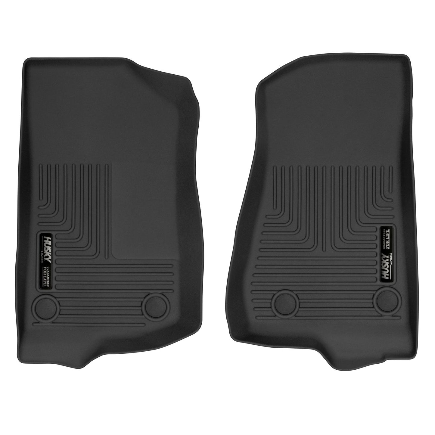 Husky Liners | X-act Contour Front Floor Liners For 2018-2024 Jeep Wrangler JL 2020-2025 Jeep Gladiator Husky Liners | 54531