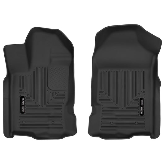 Husky Liners | X-act Contour Front Floor Liners For 2019-2023 Ranger Husky Liners | 54701 in black shown.