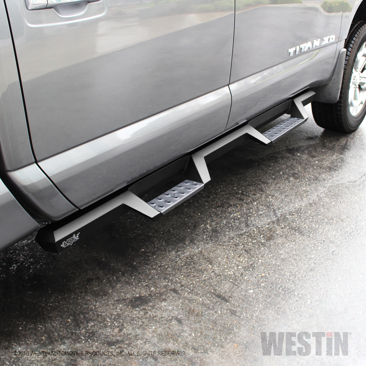 Westin HDX Stainless Drop Nerf Steps 2016-2024 Nissan Titan XD Crew Cab