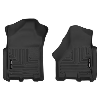 Husky Liners | X-act Contour Front Floor Liners For 2019-2026 2500/3500 Husky Liners | 54801, black rubber liners