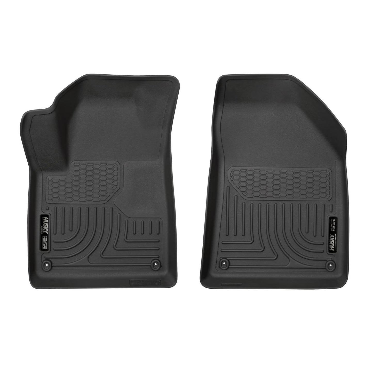 Husky Liners | X-act Contour Front Floor Liners For 2015-2023 Jeep Cherokee Husky Liners | 55431 - Black rubber mats