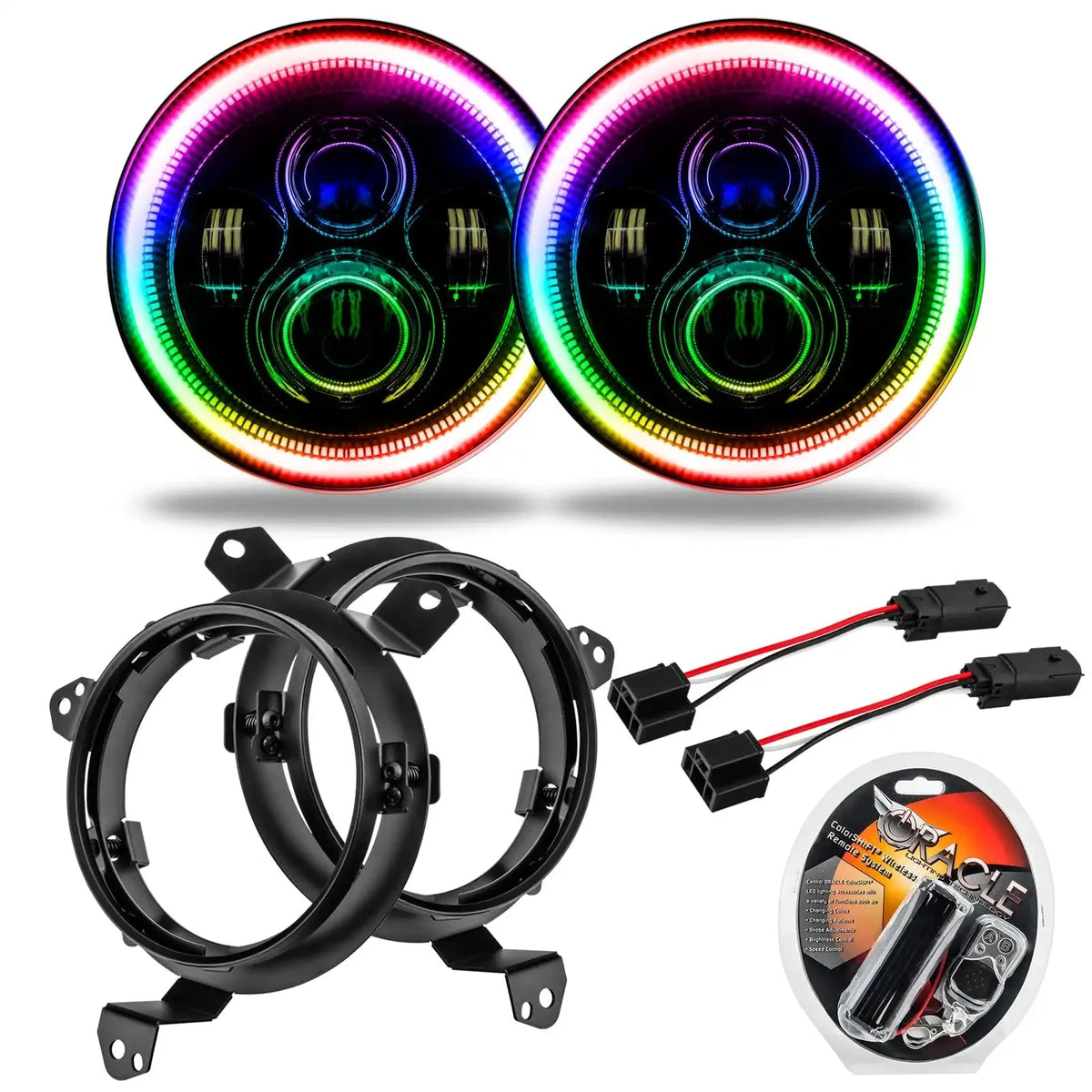 ORACLE Lighting | 7-inch LED Headlight Kits | Wrangler JL / Gladiator JT | Select Kit Options