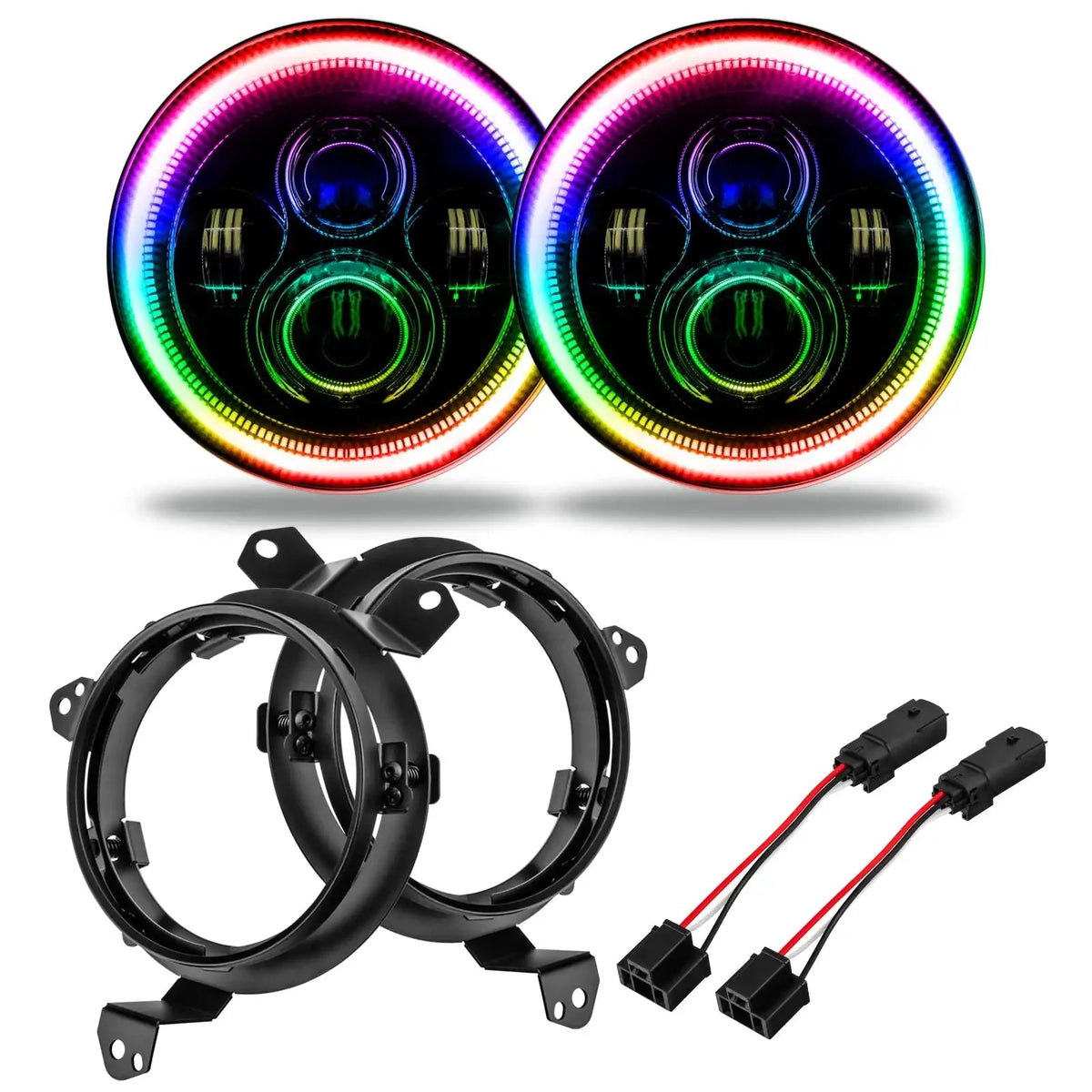 ORACLE Lighting | 7-inch LED Headlight Kits | Wrangler JL / Gladiator JT | Select Kit Options