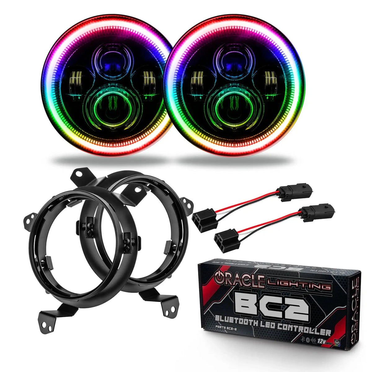 ORACLE Lighting | 7-inch LED Headlight Kits | Wrangler JL / Gladiator JT | Select Kit Options