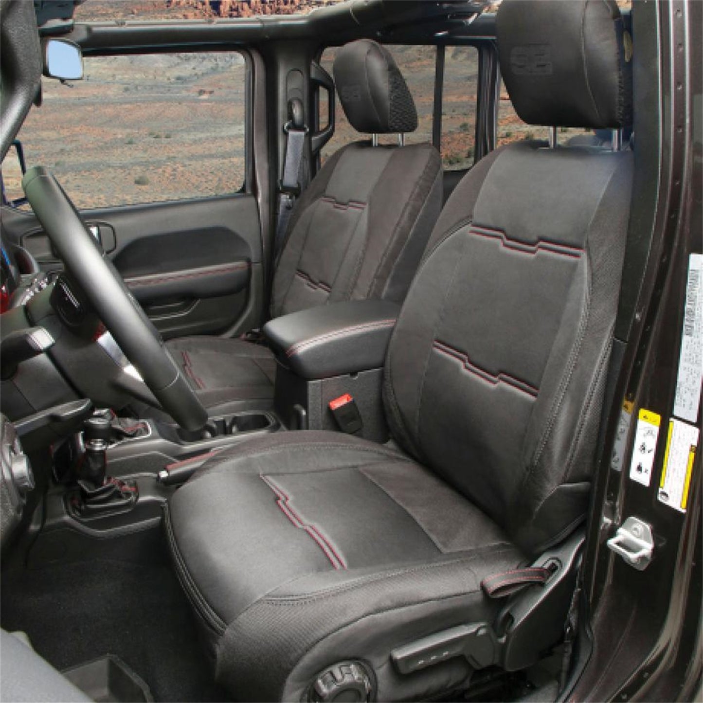 SMITTYBILT | Neoprene Seat Cover Set Front/Rear Black Gen 2 2018-2020 Jeep Wrangler JL 3.6L 4 Door Only Smittybilt |577101