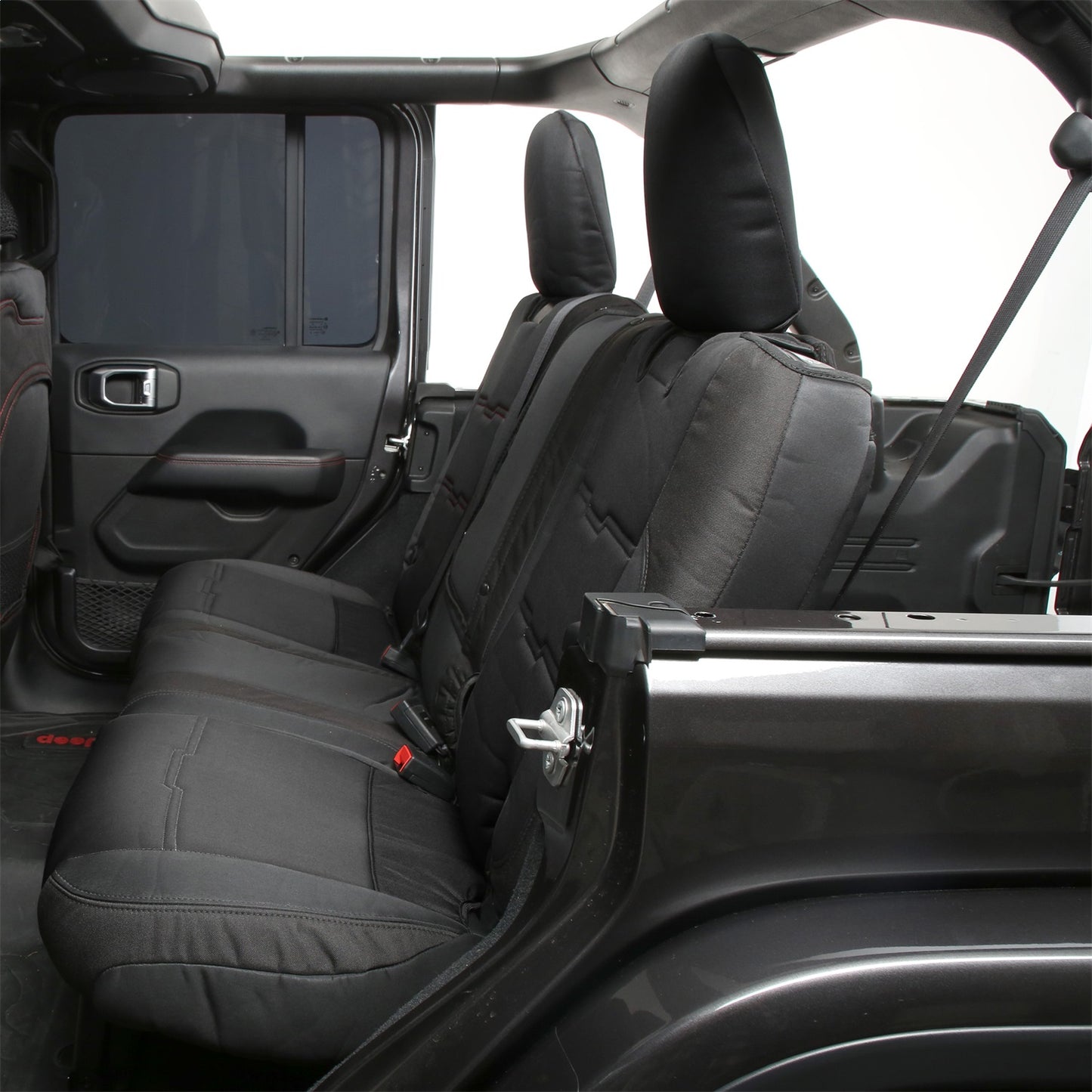 SMITTYBILT | Neoprene Seat Cover Set Front/Rear Black Gen 2 2018-2020 Jeep Wrangler JL 3.6L 4 Door Only Smittybilt |577101