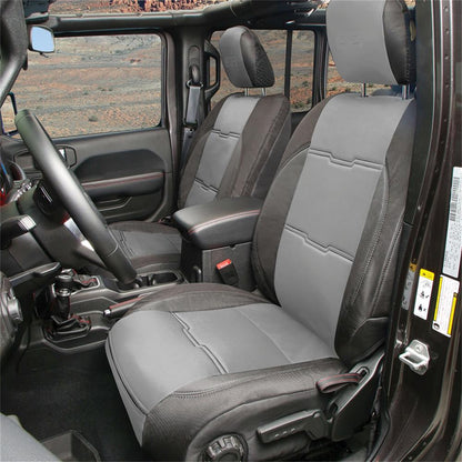 SMITTYBILT | Neoprene Seat Cover Set Front/Rear Charcoal Gen 2 2018-2020 Jeep Wrangler JL 3.6L 4 Door Only Smittybilt |577122