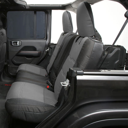 SMITTYBILT | Neoprene Seat Cover Set Front/Rear Charcoal Gen 2 2018-2020 Jeep Wrangler JL 3.6L 4 Door Only Smittybilt |577122