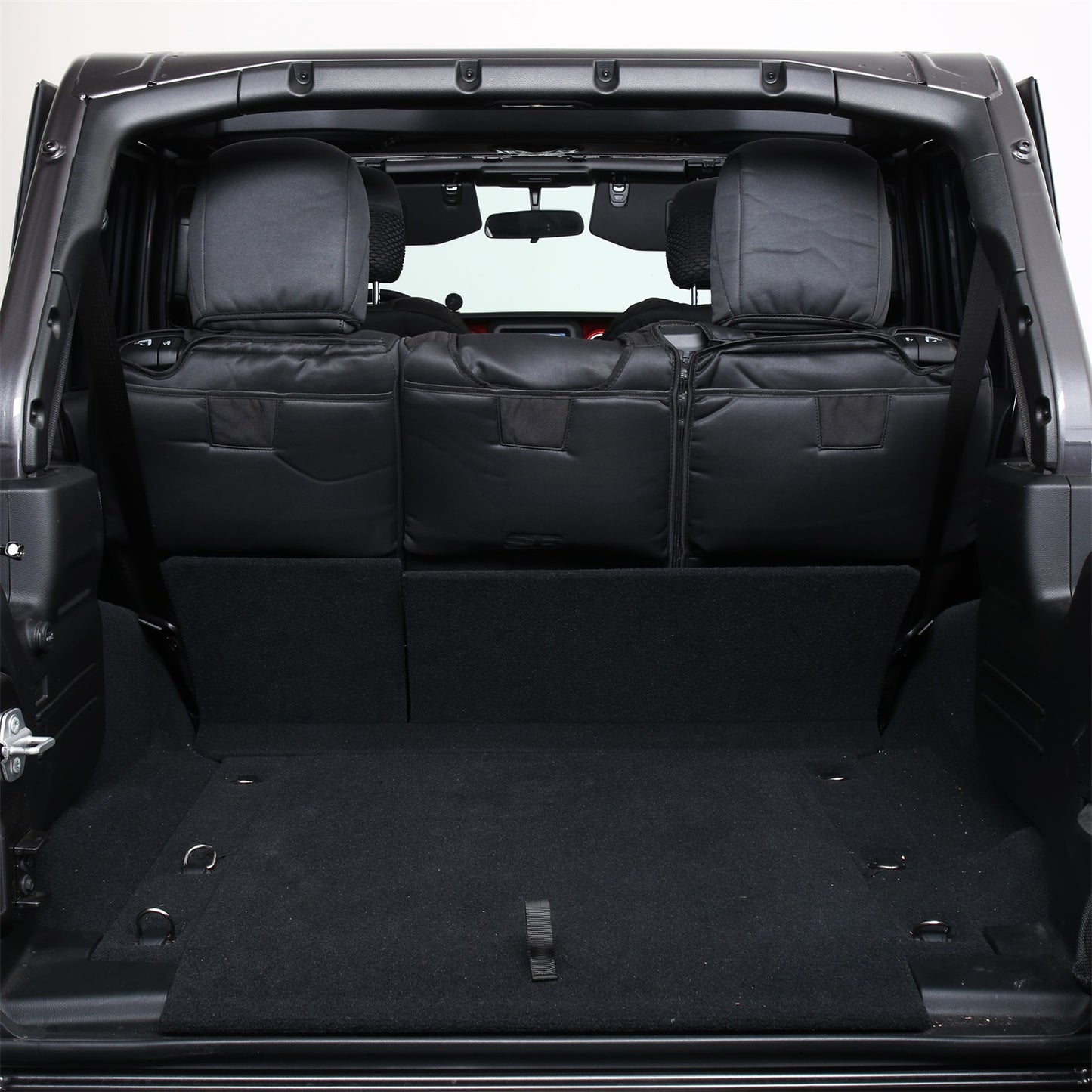 SMITTYBILT | Neoprene Seat Cover Set Front/Rear Charcoal Gen 2 2018-2020 Jeep Wrangler JL 3.6L 4 Door Only Smittybilt |577122