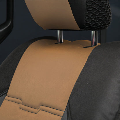 SMITTYBILT | Neoprene Seat Cover Set Front/Rear Tan Gen 2 2018-2020 Jeep Wrangler JL 3.6L 4 Door Only Smittybilt |577125