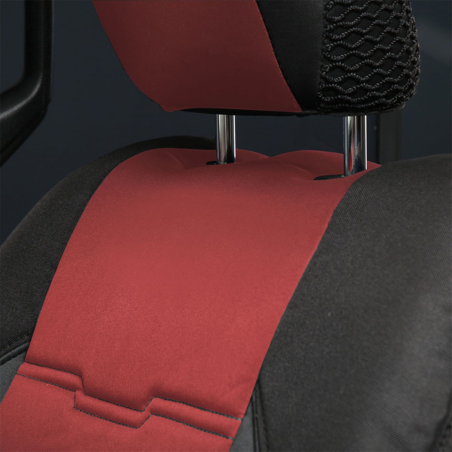 SMITTYBILT | Neoprene Seat Cover Set Front/Rear Red Gen 2 2018-2020 Jeep Wrangler JL 3.6L 4 Door Only Smittybilt |577130