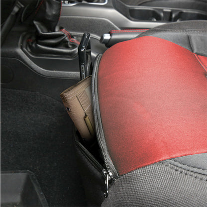 SMITTYBILT | Neoprene Seat Cover Set Front/Rear Red Gen 2 2018-2020 Jeep Wrangler JL 3.6L 4 Door Only Smittybilt |577130
