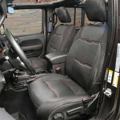 SMITTYBILT | Gen2 Neoprene Front and Rear Seat Cover Kit Black/Black 2020-2023 Jeep Gladiator Smittybilt |578101