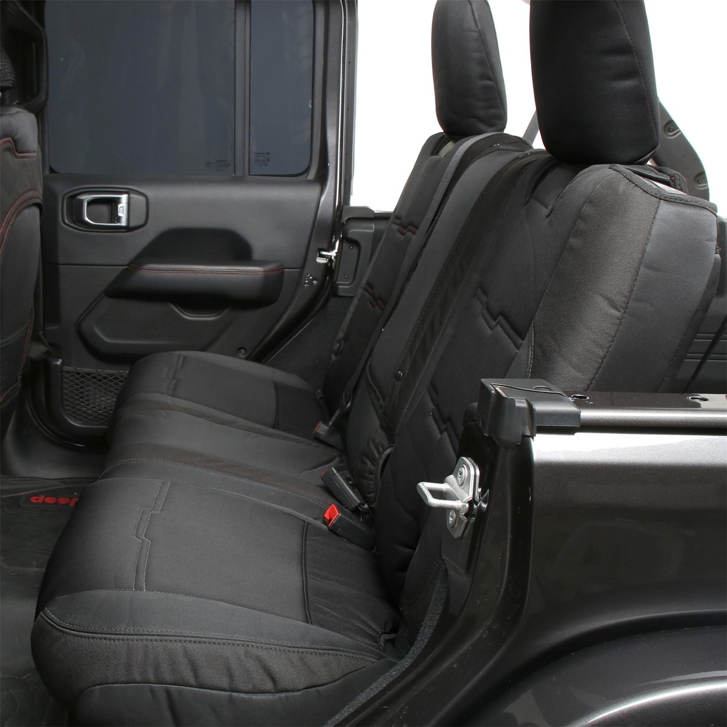 SMITTYBILT | Gen2 Neoprene Front and Rear Seat Cover Kit Black/Black 2020-2023 Jeep Gladiator Smittybilt |578101