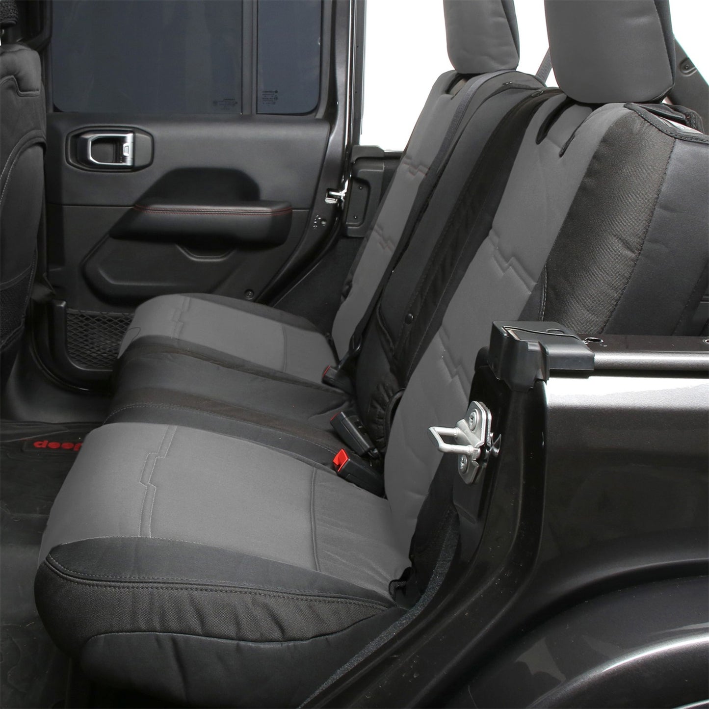 SMITTYBILT | Gen2 Neoprene Front and Rear Seat Cover Kit Charcoal/Black 2020-2023 Jeep Gladiator Smittybilt |578122
