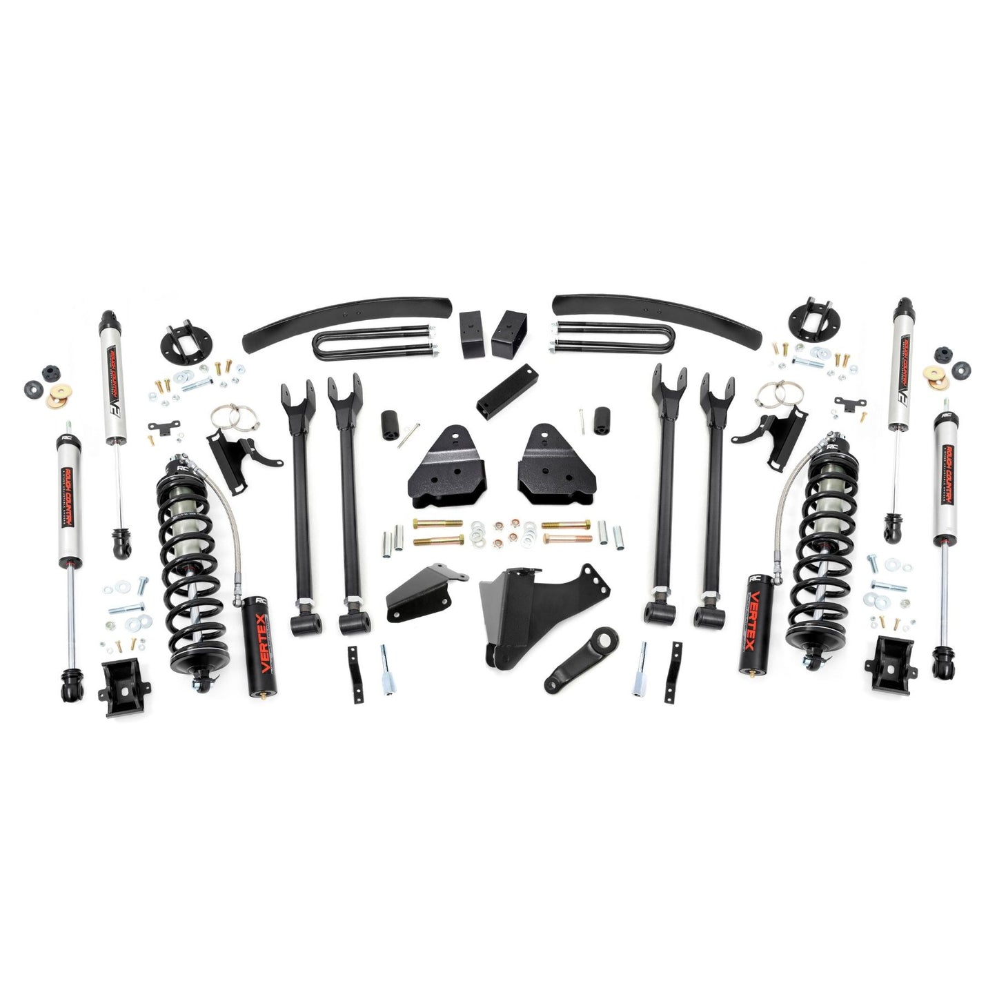 ROUGH COUNTRY | 6 Inch Lift Kit    Gas    4 Link    OVLD    C/O V2  Ford F-250/F-350 Super Duty (05-07) | 58158