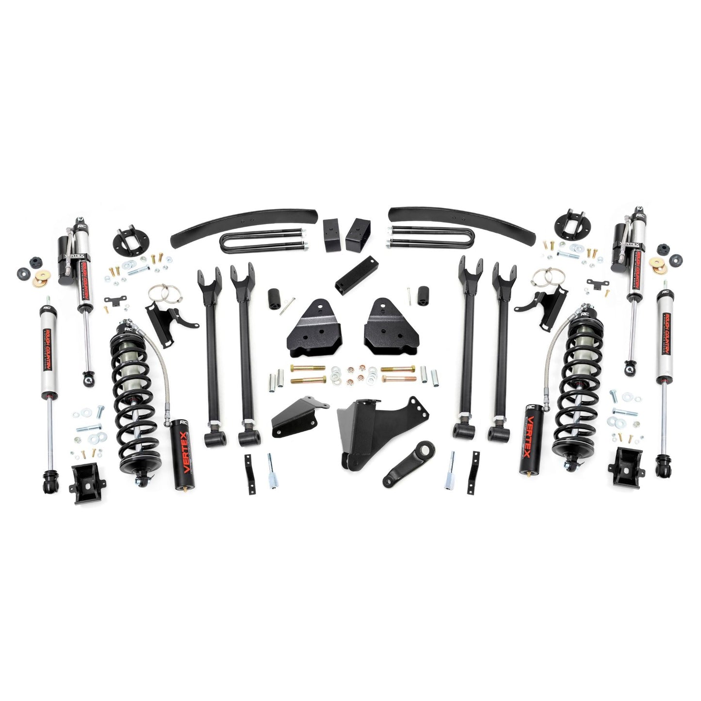 ROUGH COUNTRY | 6 Inch Lift Kit  Gas  4 Link  No OVLDS  C/O Vertex  Ford F-250/F-350 Super Duty (05-07) | 57859