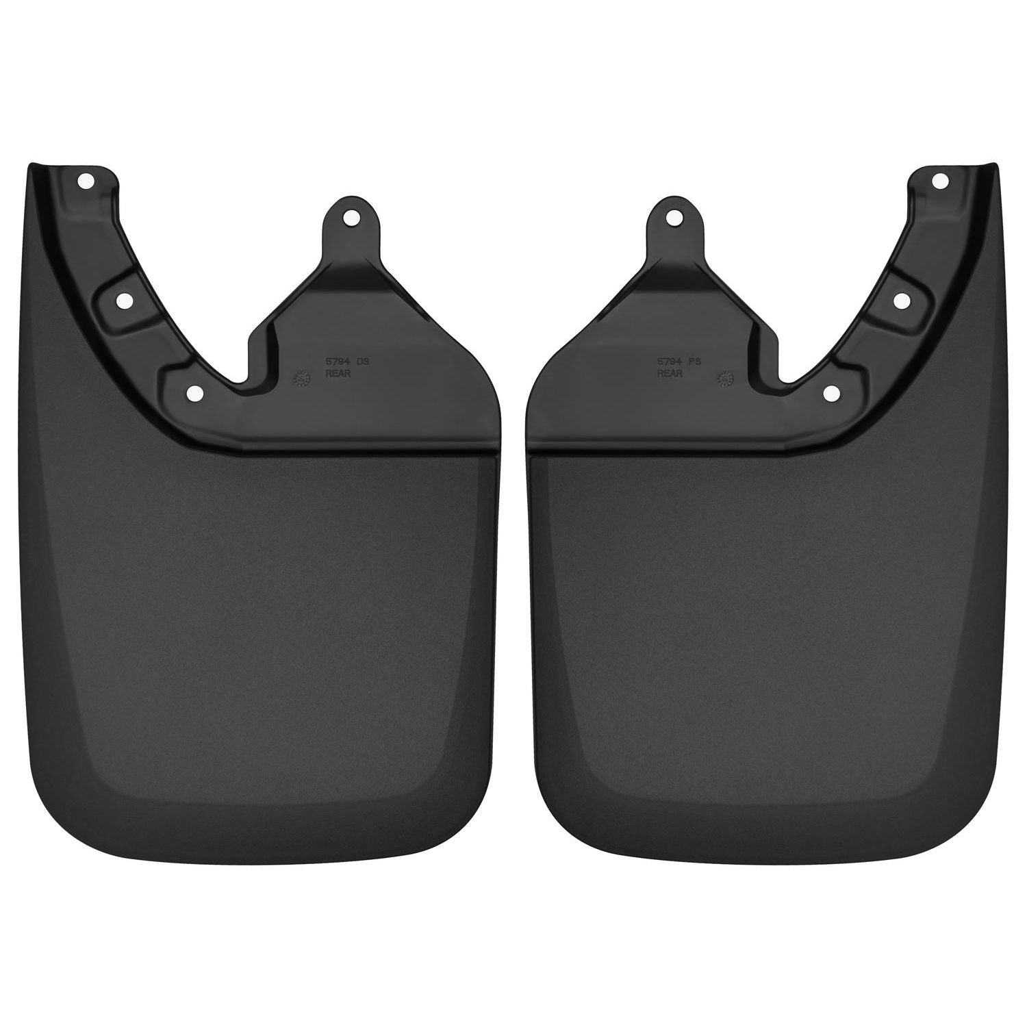 Husky Liners | Custom Mud Guards Rear Mud Guards For 2016-2023 Tacoma Husky Liners | 57941 in black thermoplastic construction.