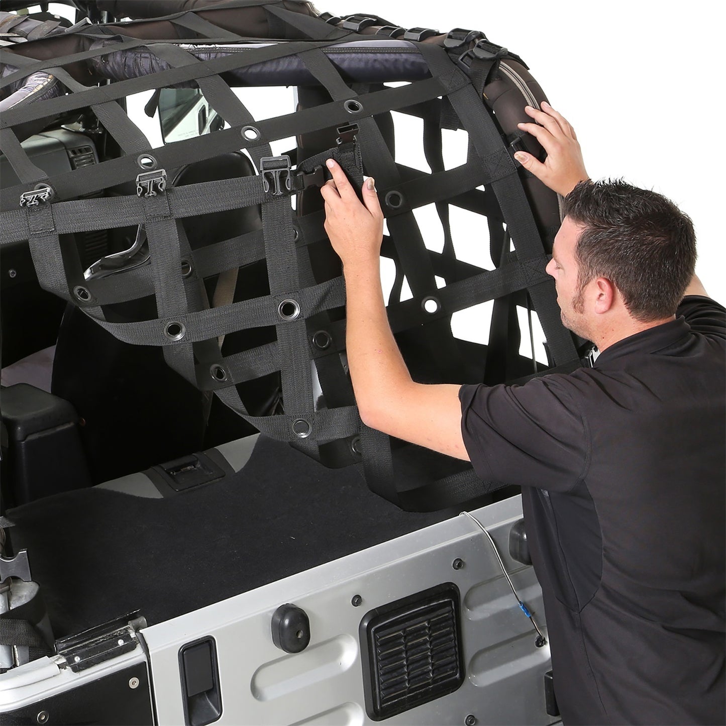 SMITTYBILT | C - res 2 HD Trail Net Dia Black 2in Web 07-18 Wrangler JK 4 Door Smittybilt |581135