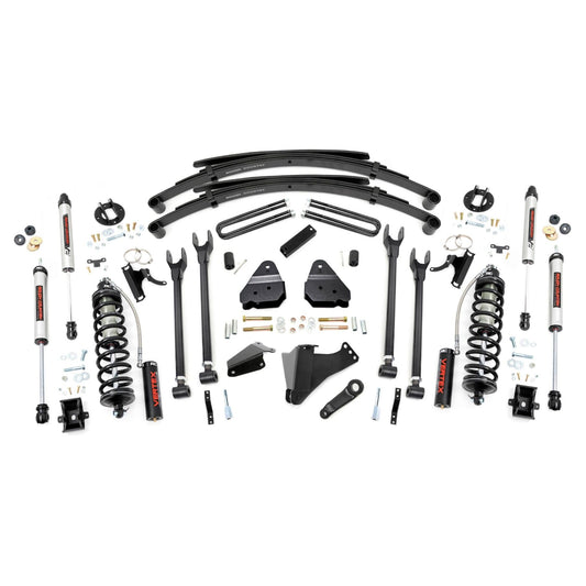 ROUGH COUNTRY | 6 Inch Lift Kit  Diesel  4 Link  RR Spring  C/O V2  Ford F-250/F-350 Super Duty (05-07) | 58258