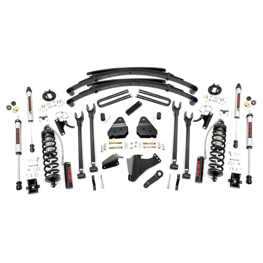 ROUGH COUNTRY | 6 Inch Lift Kit    Gas    4 Link    RR Spring    C/O V2  Ford F-250/F-350 Super Duty (05-07) | 58358