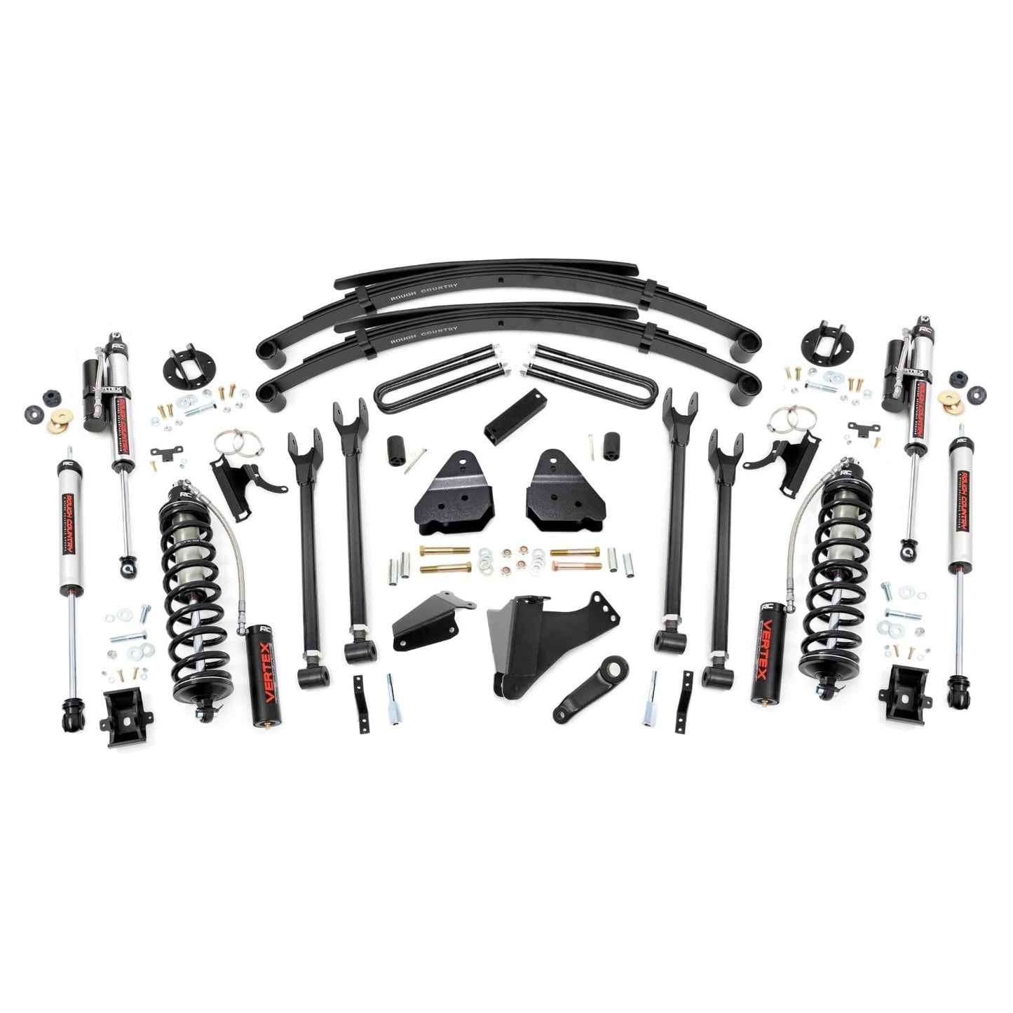 ROUGH COUNTRY | 6 Inch Lift Kit  Diesel  4 Link  RR Spring  C/O Vertex  Ford F-250/F-350 Super Duty (05-07) | 58259