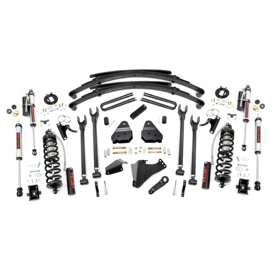 ROUGH COUNTRY | 6 Inch Lift Kit  Diesel  4 Link  RR Spring  C/O Vertex  Ford F-250/F-350 Super Duty (05-07) | 58259