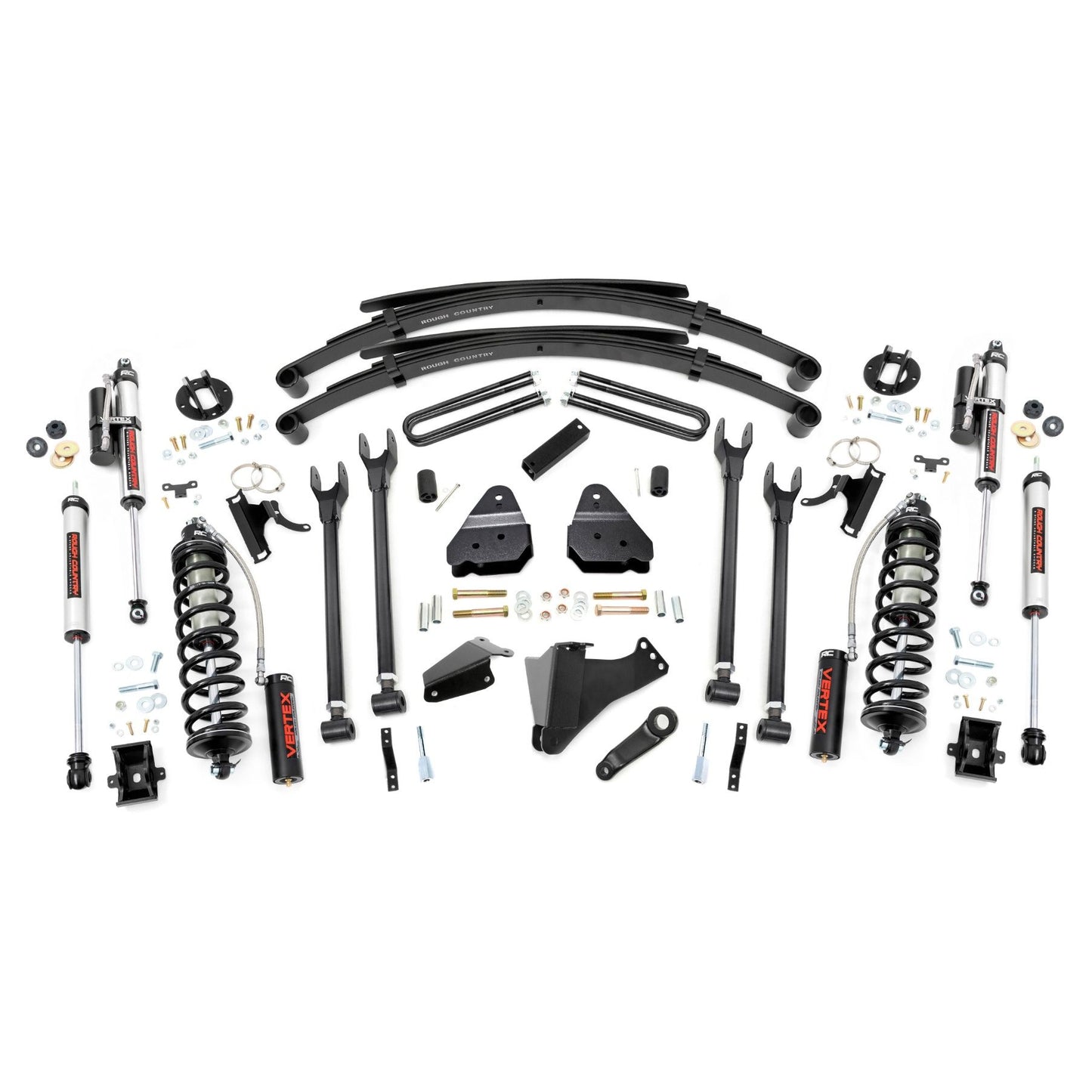 ROUGH COUNTRY | 6 Inch Lift Kit  Gas  4 Link  RR Spring  C/O Vertex  Ford F-250/F-350 Super Duty (05-07) | 58359