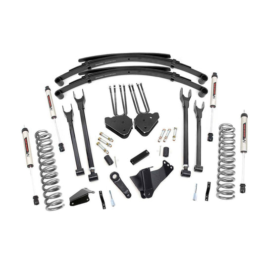 ROUGH COUNTRY 6 Inch Lift Kit | Gas | 4 Link | RR Spring | V2 | Ford F-250/F-350 Super Duty (05-07) | 58370