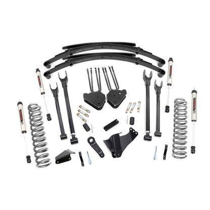 Rough Country 6 Inch Lift Kit | Diesel | 4 Link | RR Spring | V2 | Ford F-250/F-350 Super Duty (05-07) 58270