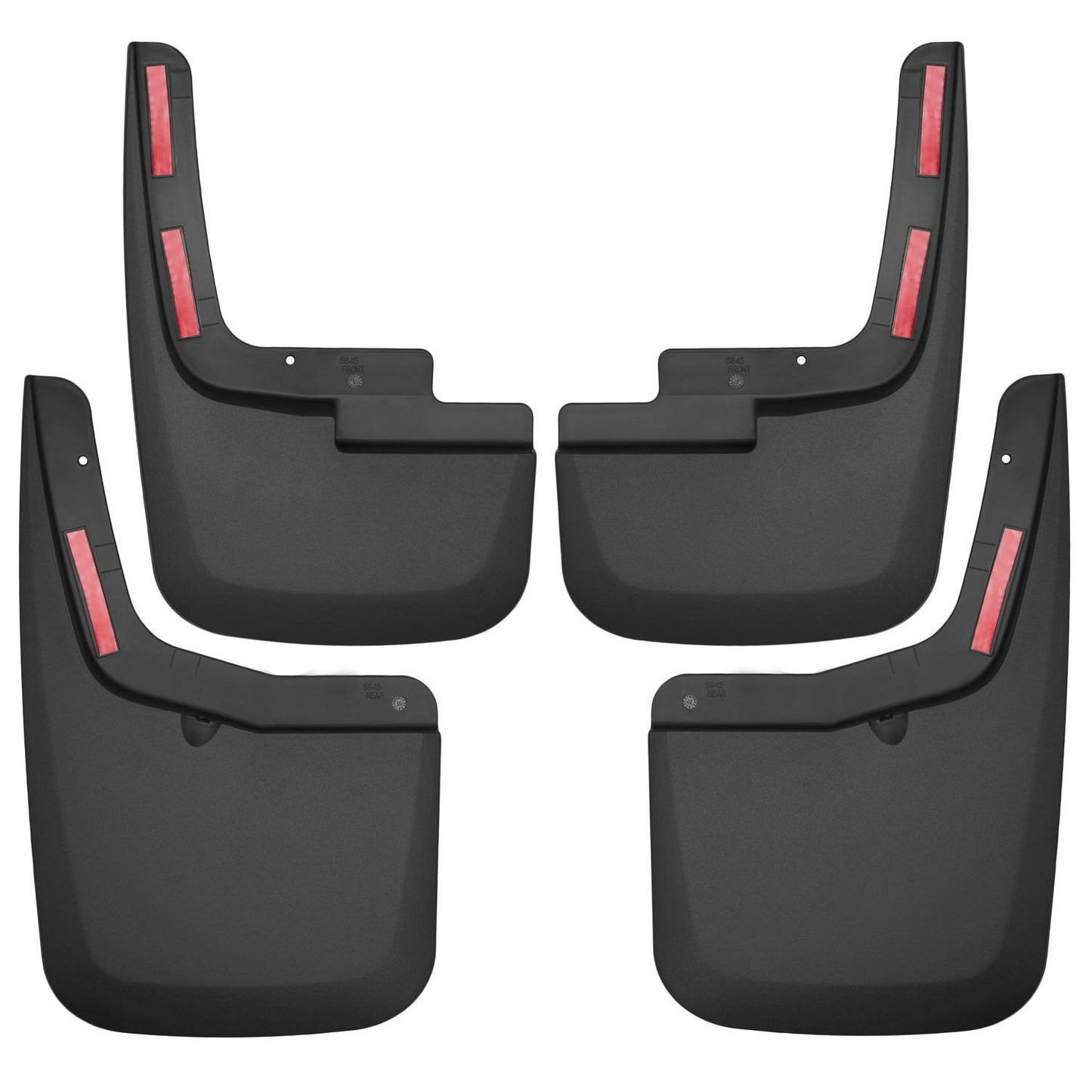 Husky Liners | Custom Mud Guards Front and Rear Mud Guard Set For 2015-2020 F-150 Has Ford OEM Fender Flares Husky Liners | 58456
