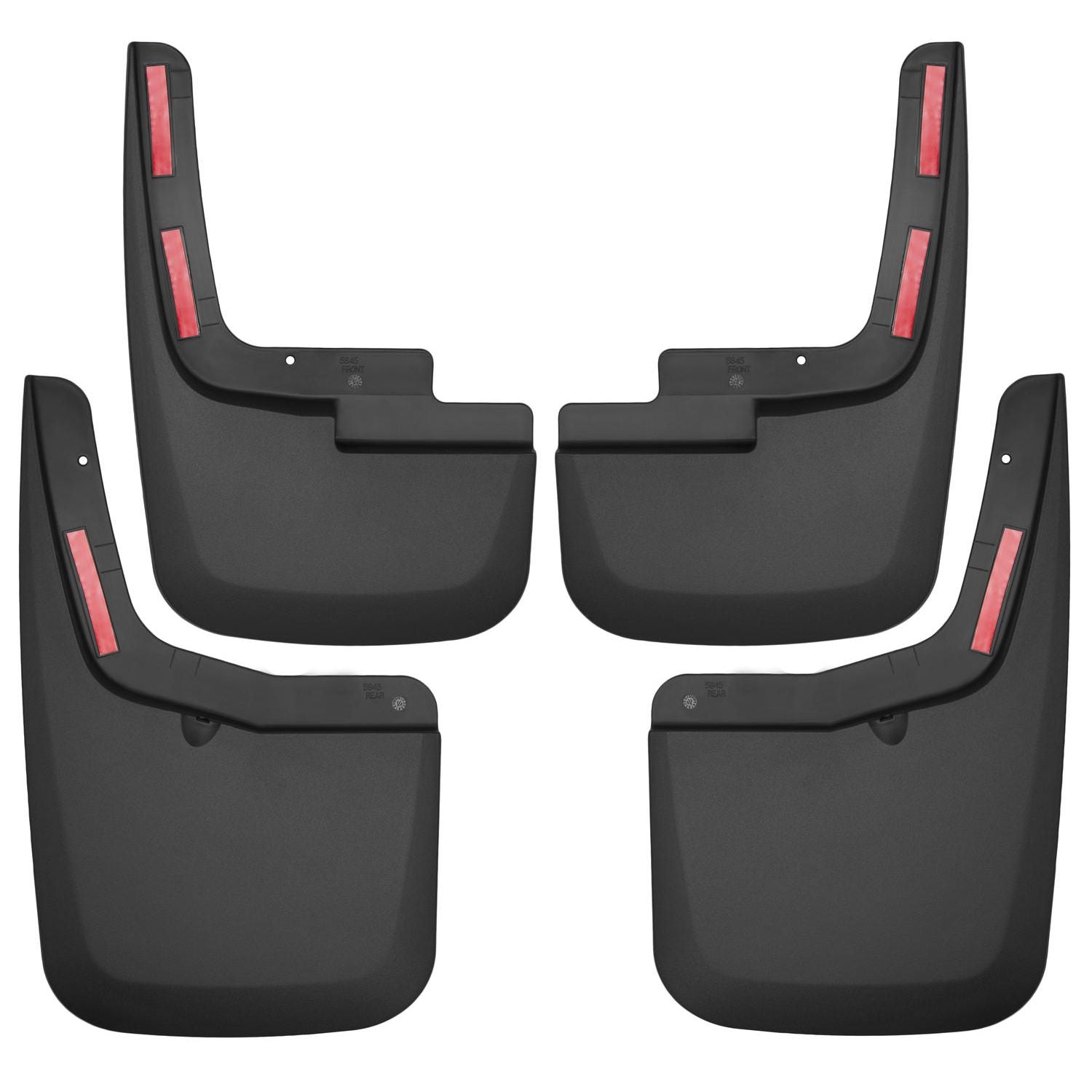 Husky Liners | Custom Mud Guards Front and Rear Mud Guard Set For 2015-2020 F-150 Has Ford OEM Fender Flares Husky Liners | 58456