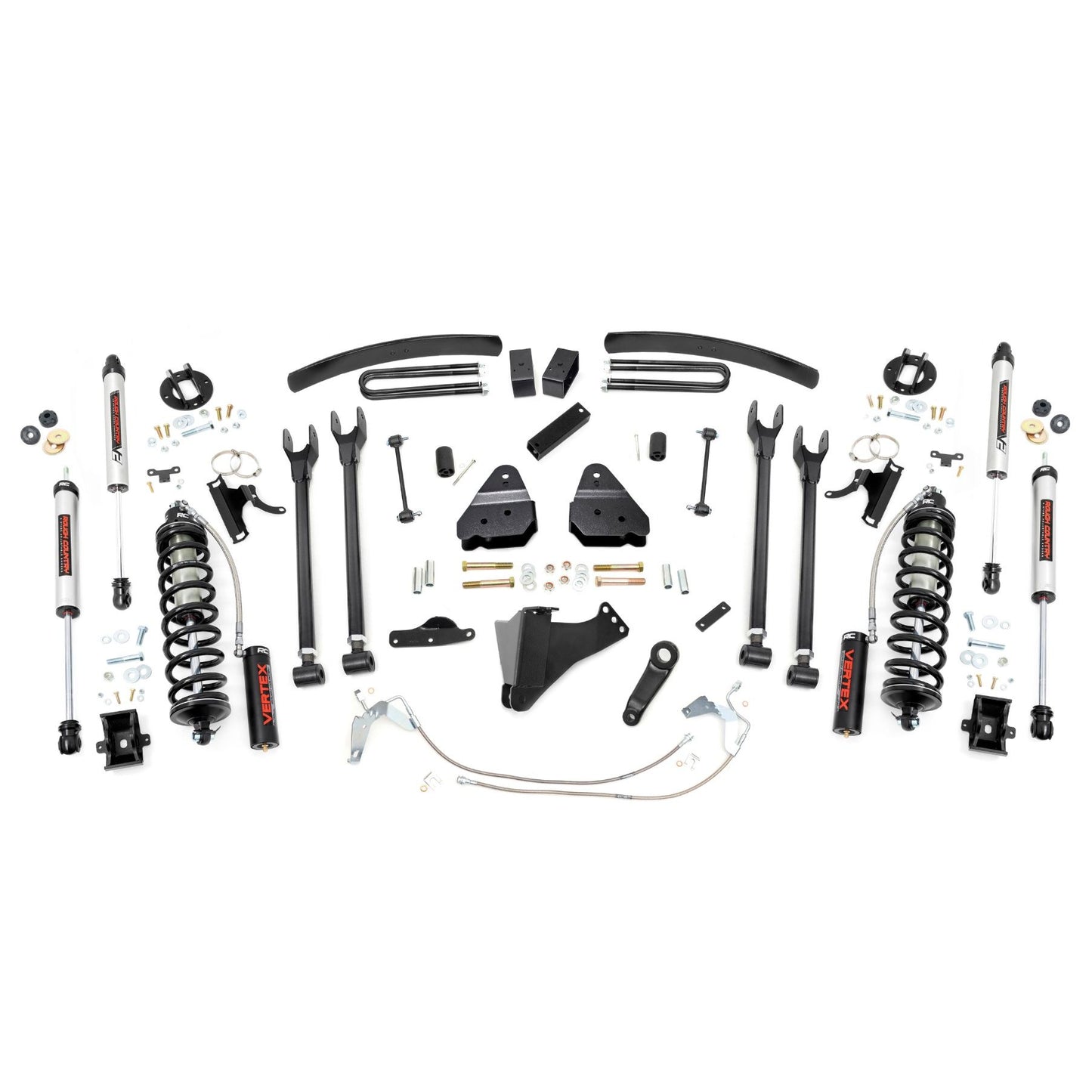 ROUGH COUNTRY | 6 Inch Lift Kit    Gas    4 Link    C/O V2  Ford F-250/F-350 Super Duty (08-10) | 58858
