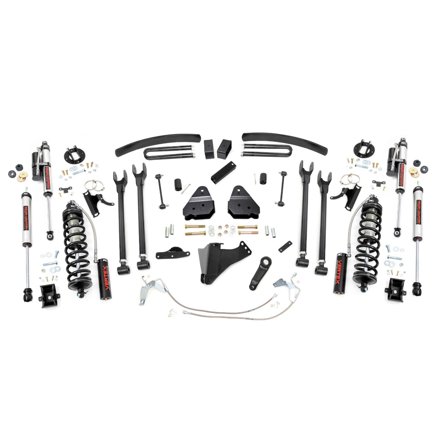 ROUGH COUNTRY | 6 Inch Lift Kit    Gas    4 Link    C/O Vertex  Ford F-250/F-350 Super Duty (08-10) | 58859