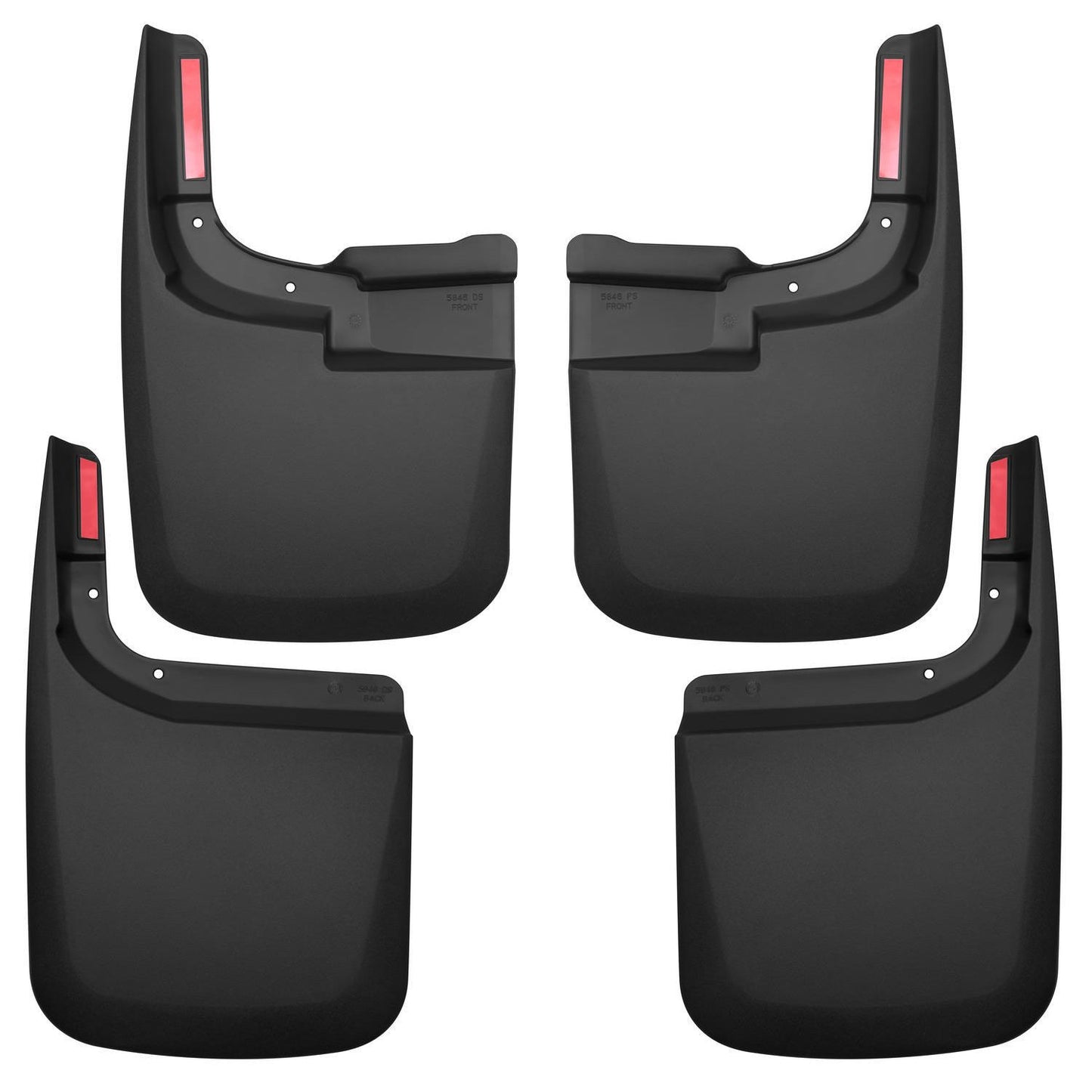 Husky Liners | Custom Mud Guards Front and Rear Mud Guard Set For 2017-2024 F-250/F-350 Super Duty Husky Liners | 58466