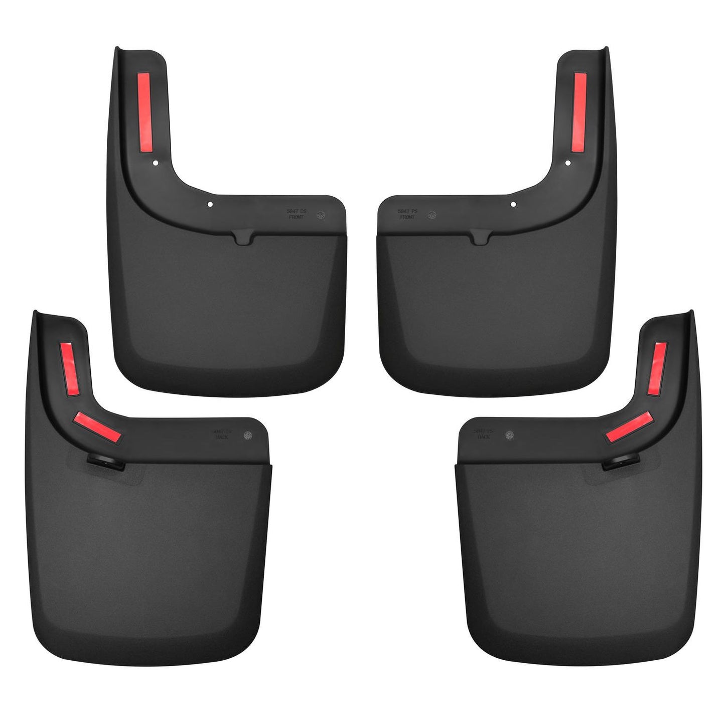 Husky Liners | Custom Mud Guards Front and Rear Mud Guard Set For 2017-2022 F-250/F-350 Super Duty Husky Liners | 58476