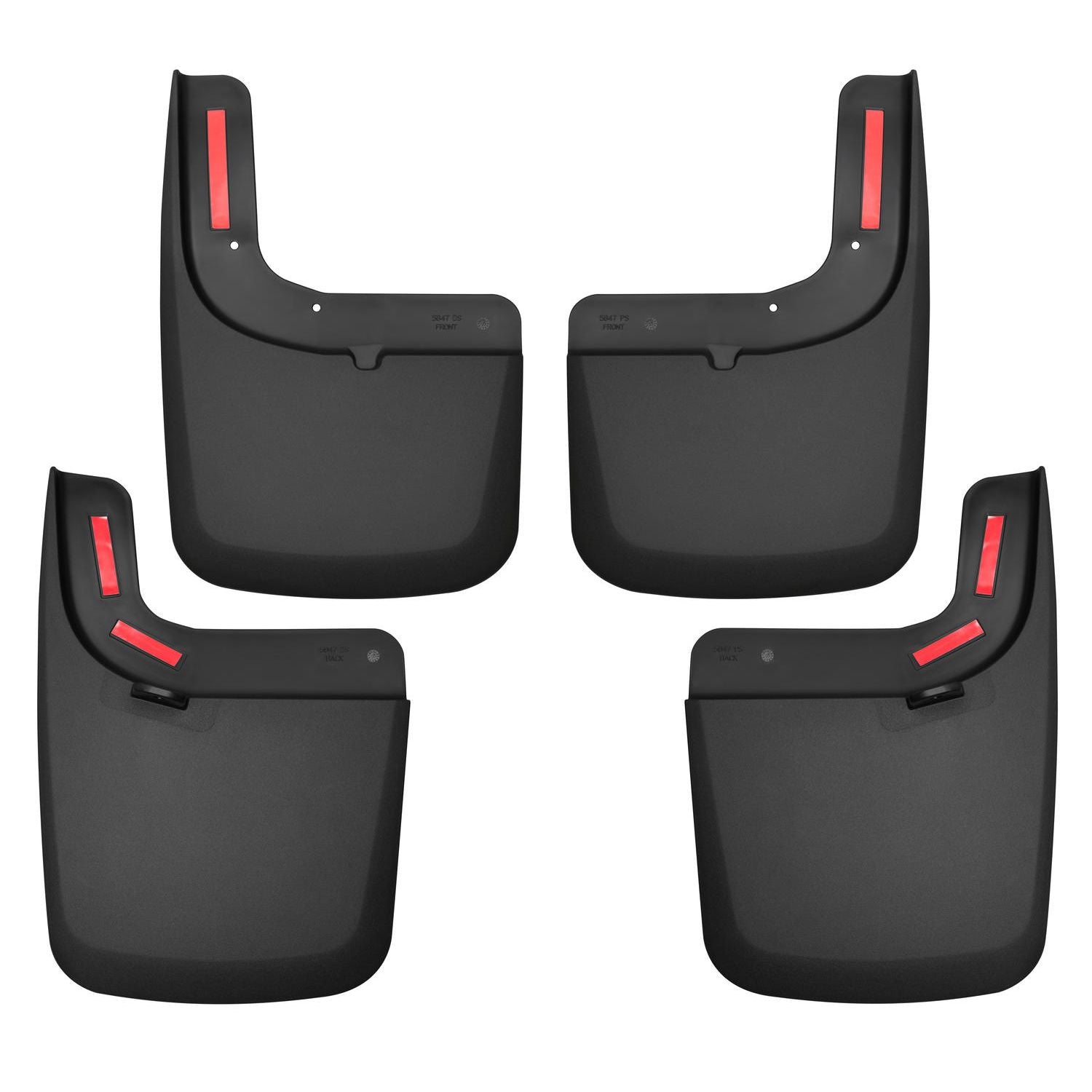 Husky Liners | Custom Mud Guards Front and Rear Mud Guard Set For 2017-2022 F-250/F-350 Super Duty Husky Liners | 58476