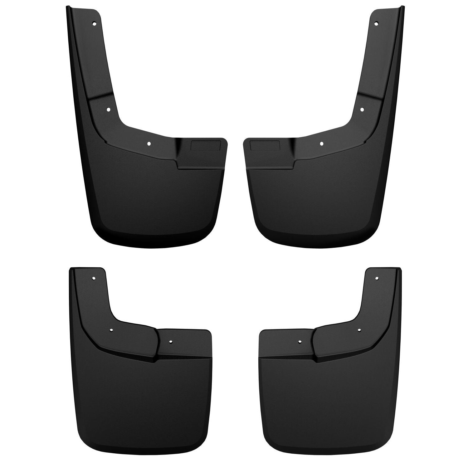 Husky Liners | Custom Mud Guards Front and Rear Mud Guard Set For 2024 Ranger Husky Liners | 58546 in black color.