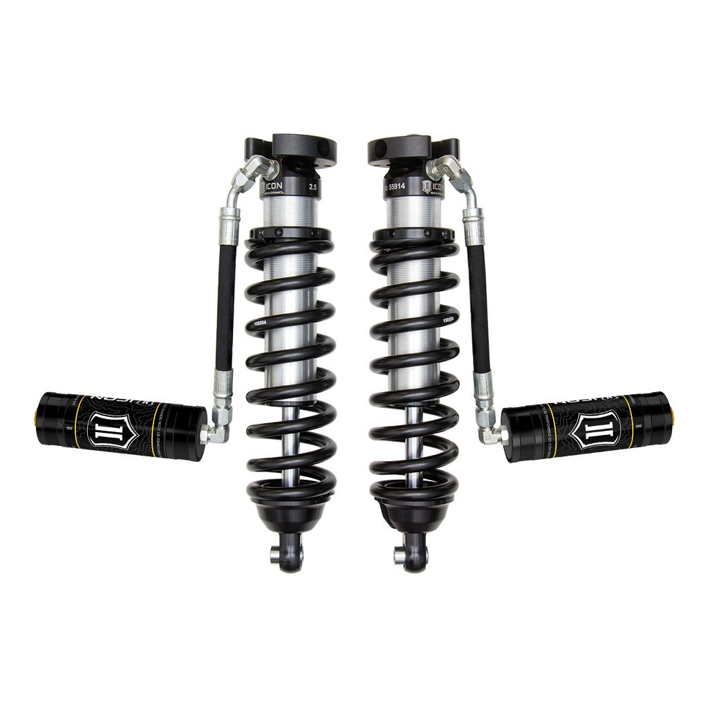 ICON VEHICLE DYNAMICS | 1996-2004 Toyota Tacoma 0-3 Inch Lift Front V.S. 2.5 Series Coilover Kit Extended Travel Remote Reservoir 700 Lbs/In Spring Rate Icon Vehicle Dynamics | 58715-700