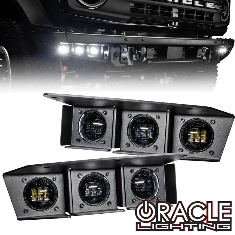 ORACLE LIGHTING 5890-001 Oracle 5890-001 Triple LED Fog for Ford Bronco **SELECT COLOR**