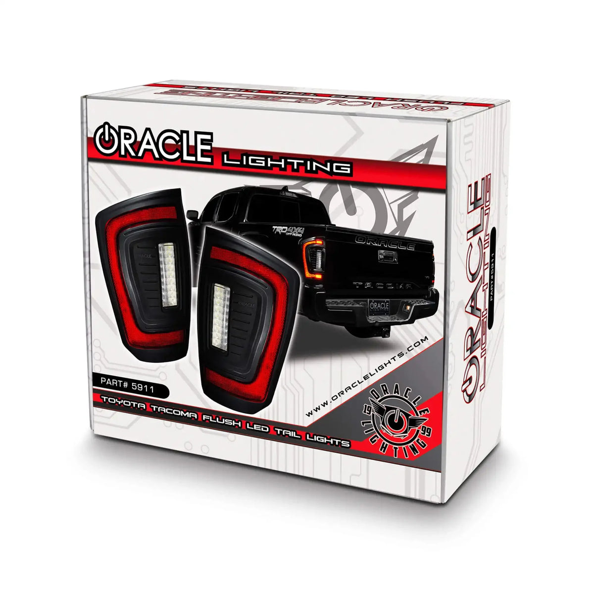 ORACLE Lighting | Flush Lensless LED Tail Lights | Toyota Tacoma | 5911-504, 5911-504-T