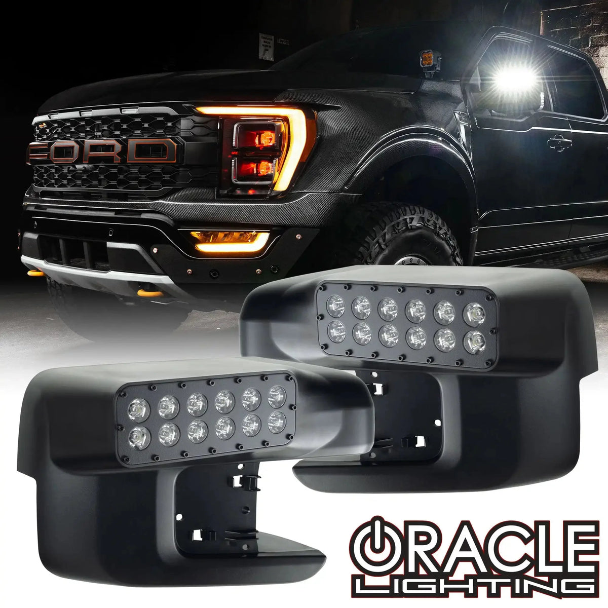 ORACLE Lighting | LED Side Mirror Ditch Lights | Ford F-150 2021–2025 | 5923-001