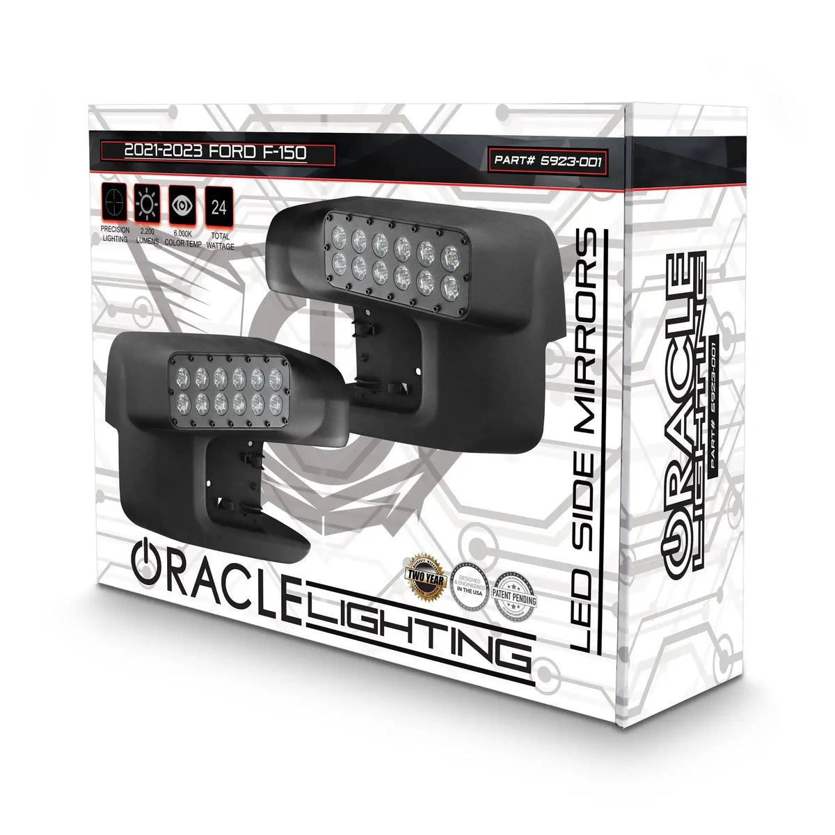 ORACLE Lighting | LED Side Mirror Ditch Lights | Ford F-150 2021–2025 | 5923-001