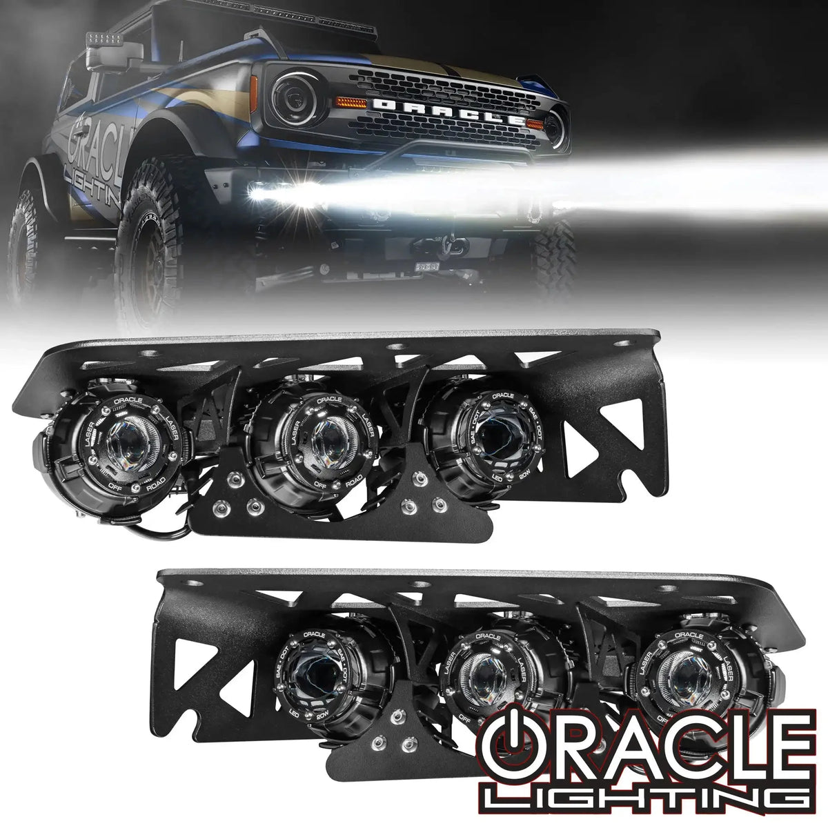 ORACLE Lighting | LASER Auxiliary and LED Fog Light Kit | Ford Bronco | 5928-LZZ-001