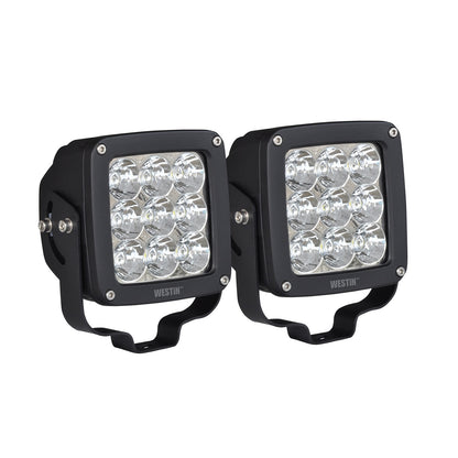 WESTIN AUTOMOTIVE | Axis LED Auxiliary Light  All  LED Auxiliary Light 4.5" x 4.5" Square Spot w/3W Osram (Set-2 | 09-12219A-PR