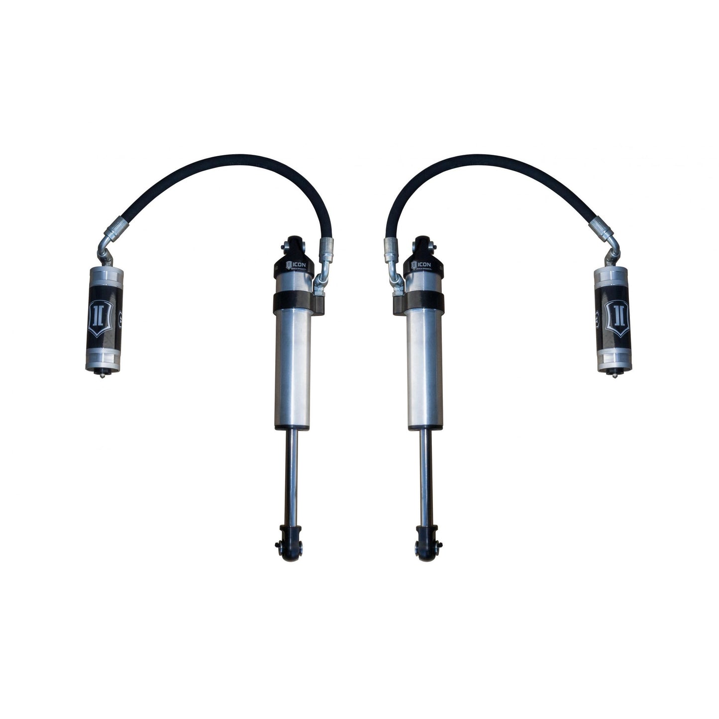 ICON VEHICLE DYNAMICS | 2003-2024 Toyota 4Runner 2005-2023 Toyota Tacoma 2007-2014 Toyota FJ Cruiser Front 2.5 Vs Stock Width Remote Reservoir Secondary Shocks Pair Icon Vehicle Dynamics | 59702P-CB
