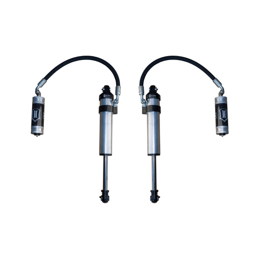 ICON VEHICLE DYNAMICS | 2003-2024 Toyota 4Runner 2005-2023 Toyota Tacoma 2007-2014 Toyota FJ Cruiser Front 2.5 Vs Stock Width Remote Reservoir Secondary Shocks Pair Icon Vehicle Dynamics | 59702P-CB